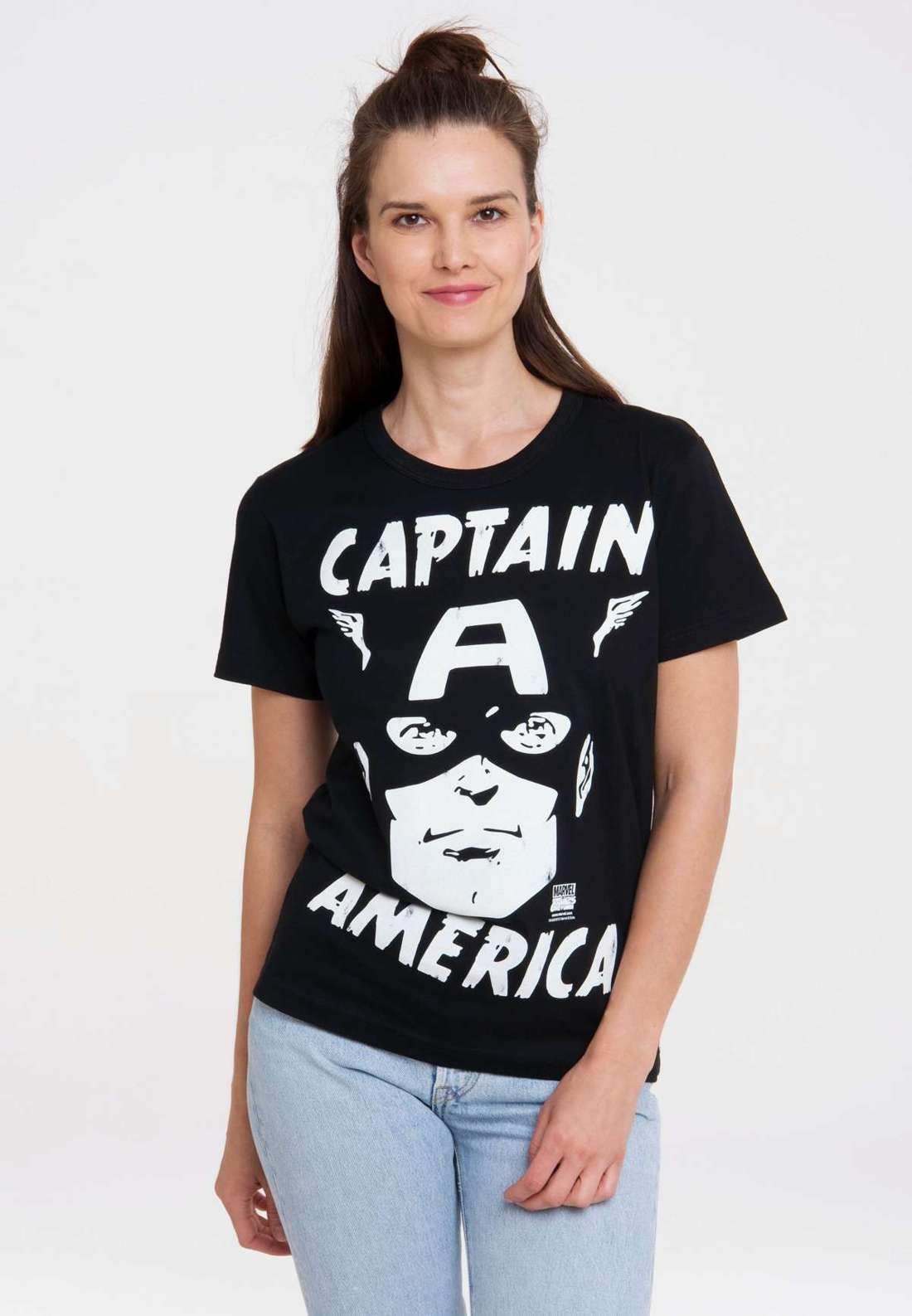 Футболка с лицензионным принтом Marvel Comics - Captain America