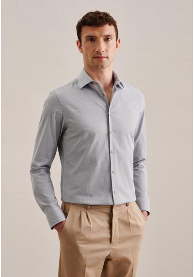 Деловая рубашка с удлиненным рукавом и принтом «Кент» на воротнике
