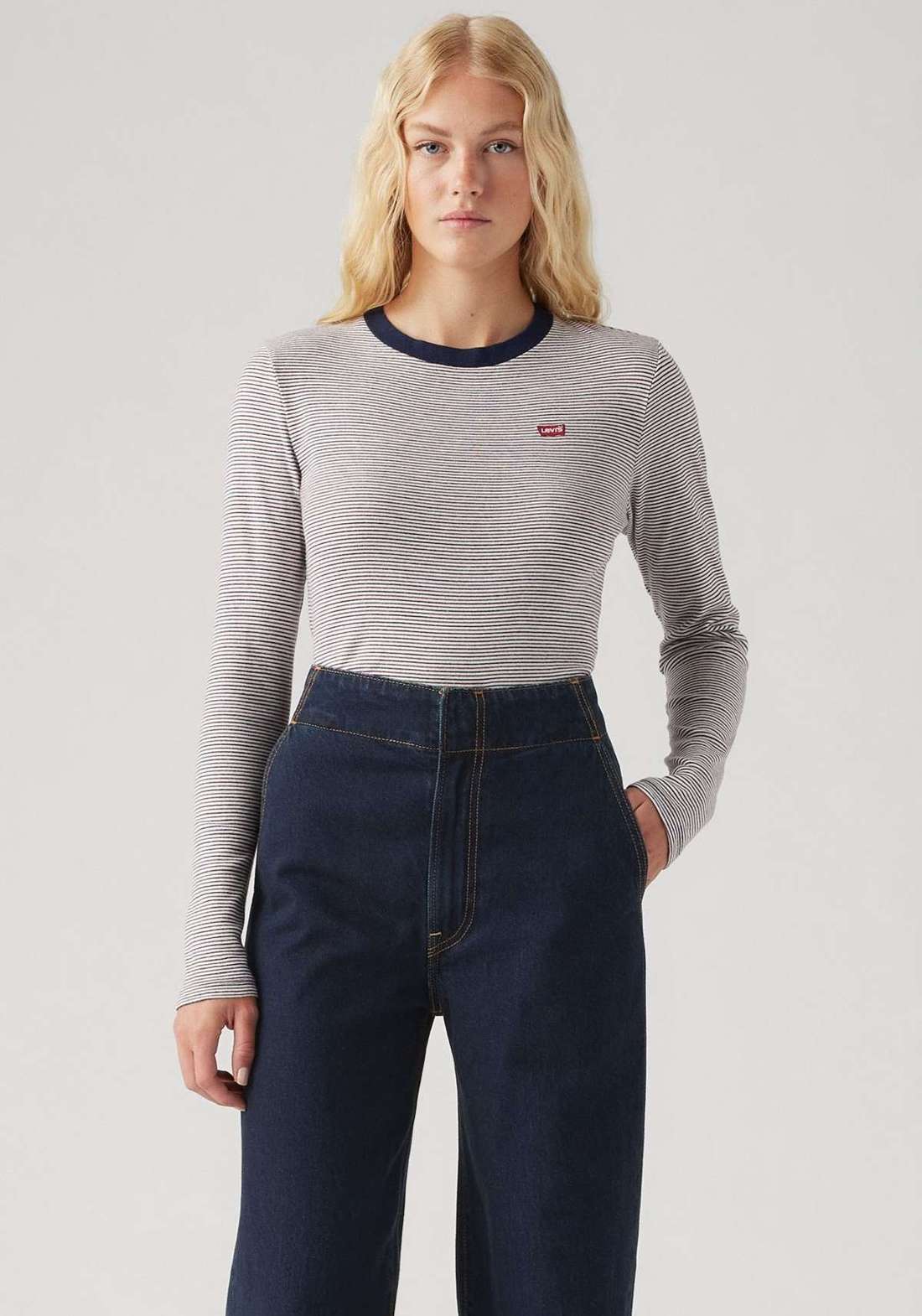 Рубашка с длинными рукавами в полоску ESSENTIAL HM LS TEE
