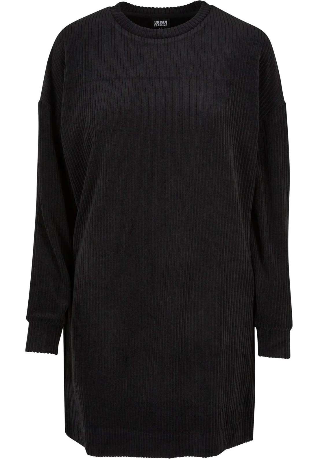 Платье-рубашка Urban Classics Damen Ladies Velvet Rib Crew Dress