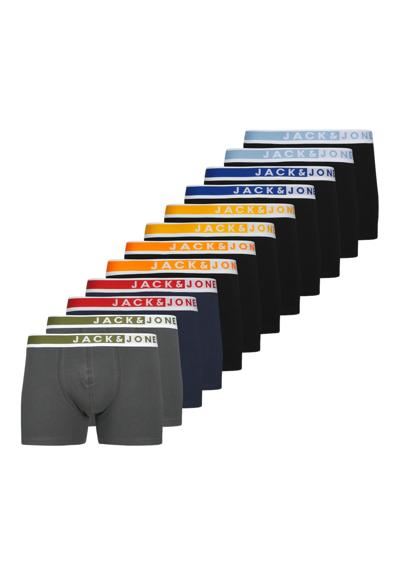 Боксеры Boxershort JACKARIM SOLID TRUNKS 12P 12er Pack