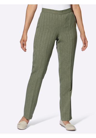 khaki-meliert + khaki-gestreift