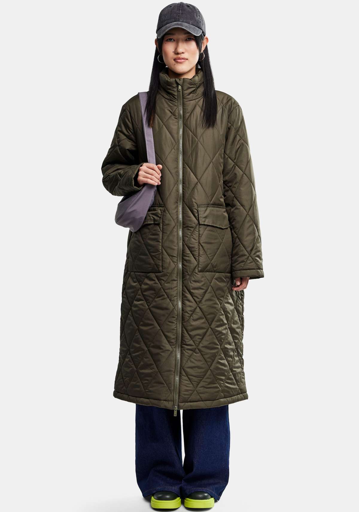 стеганое пальто »PCMAILEY LONG QUILTED JACKET NOOS BC«