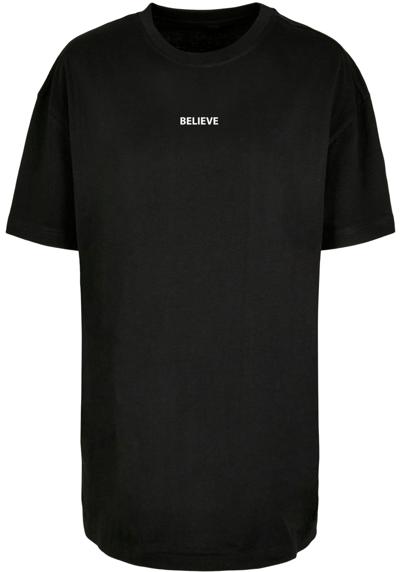 футболка Damen Ladies Believe Front Oversized Boyfriend Tee