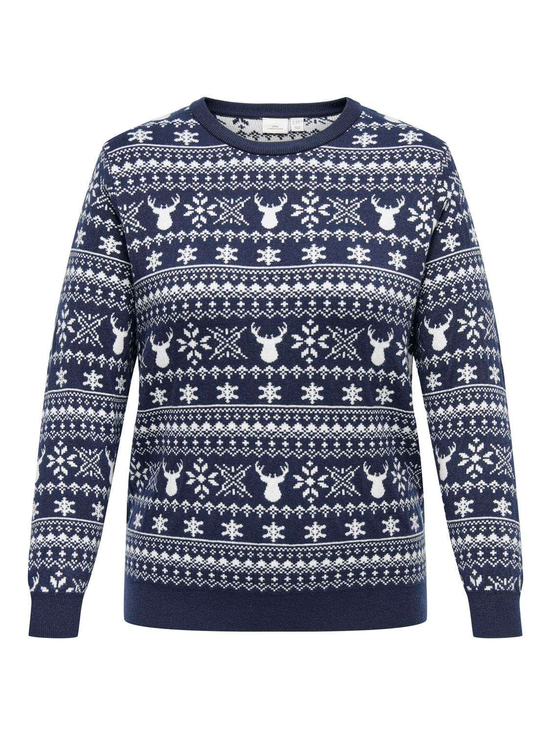 Рождественский свитер »CARXMAS WINTER LS O-NECK KNT«