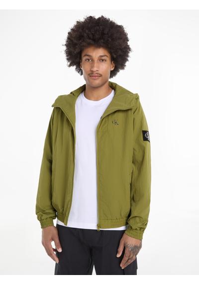 Куртка для отдыха на открытом воздухе с капюшоном и логотипом Calvin Klein.