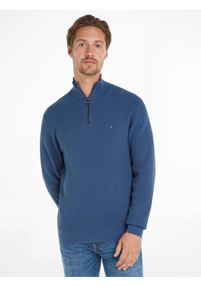 Вязаный свитер REFINED STRUCTURE ZIP MOCK