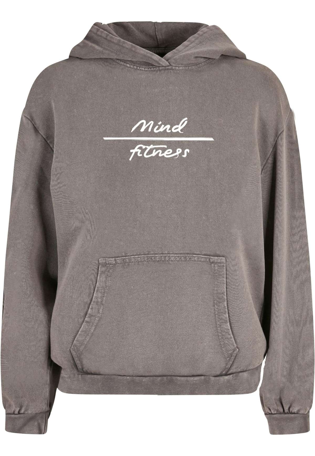 Толстовка с капюшоном Damen Ladies Mind Fitness Acid Washed Oversized Hoodie