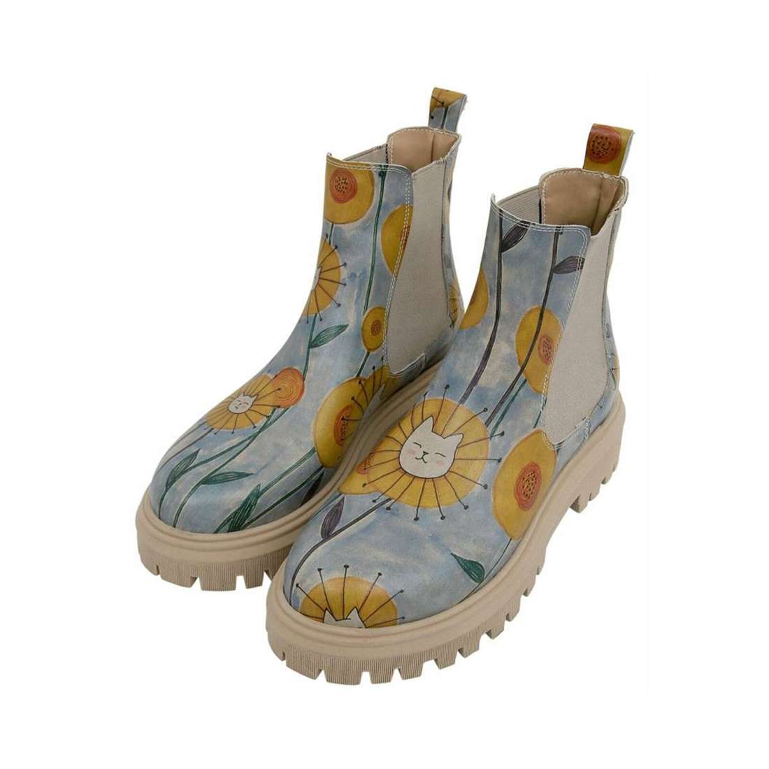 ботинки челси Damen Aura Cat Flower Vegan Damen Boots / female