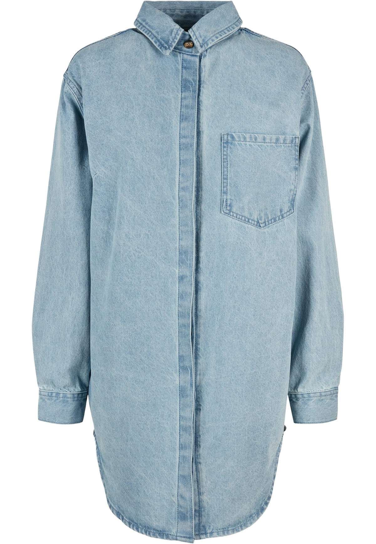 Платье-рубашка »Urban Classics Damen Ladies Oversized Denim Shirt Dress«