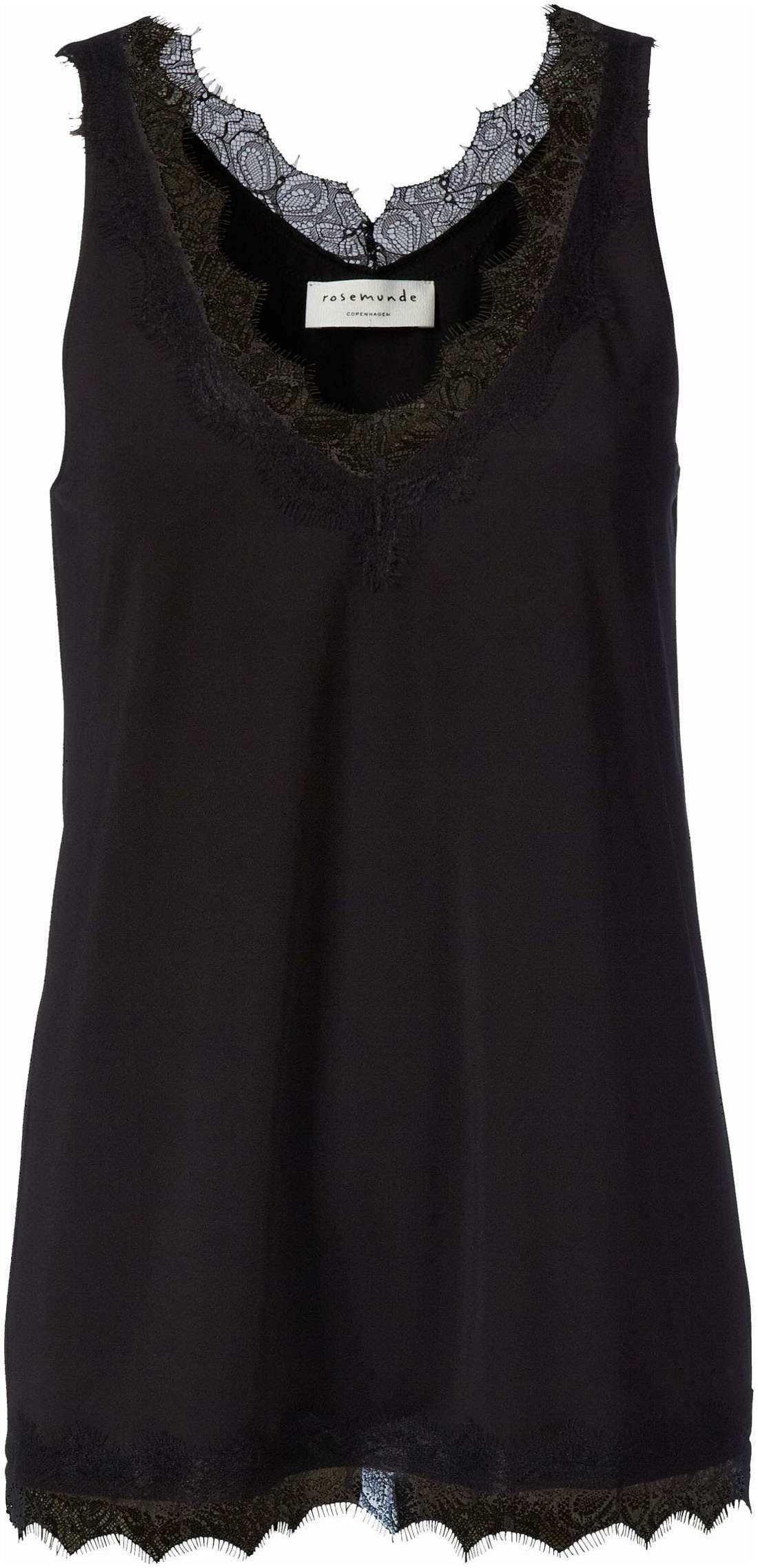 Майка с красивой винтажной кружевной отделкой на V-... Billie Tank Top