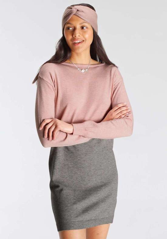 rosa mélange-grau mélange