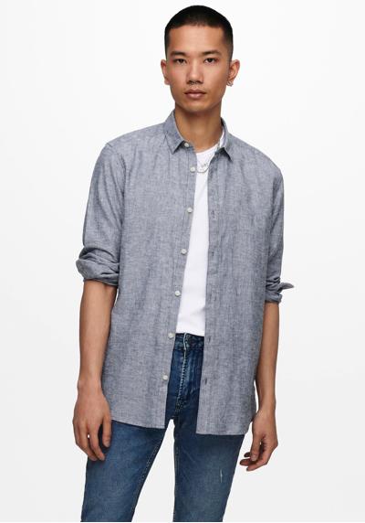 Рубашка с длинным рукавом ONSCAIDEN LS SOLID LINEN SHIRT NOOS