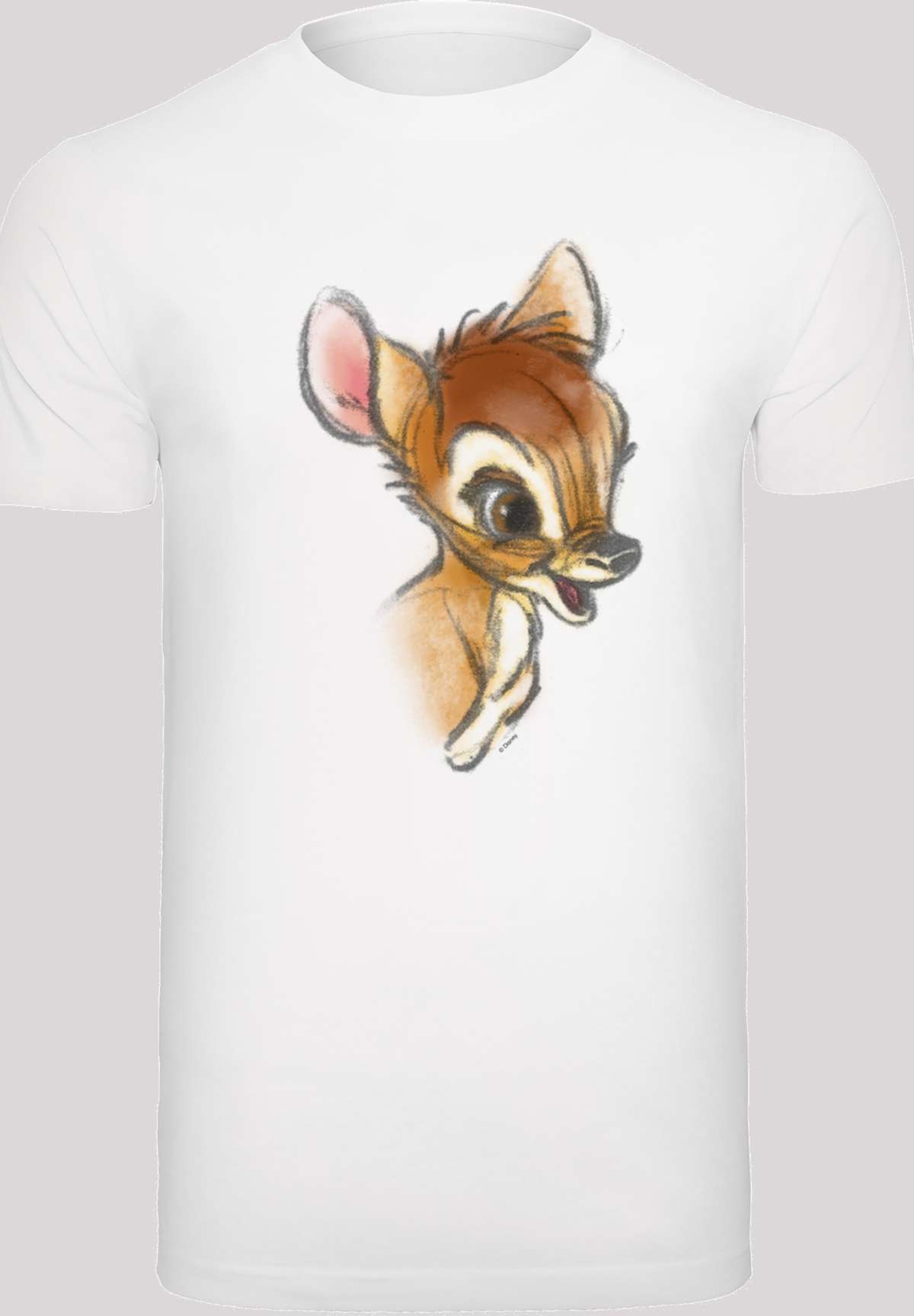 Рубашка с коротким рукавом Herren Bambi Drawing with T-Shirt Round Neck