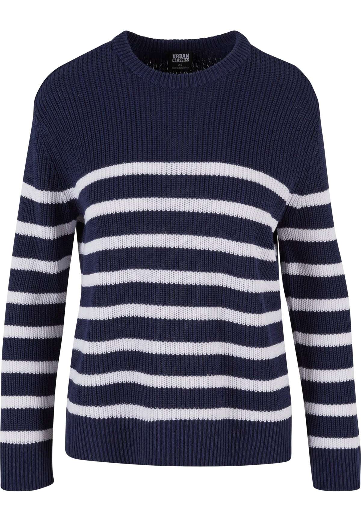 Свитер с круглым вырезом Urban Classics Damen Ladies Rib Striped Sweater