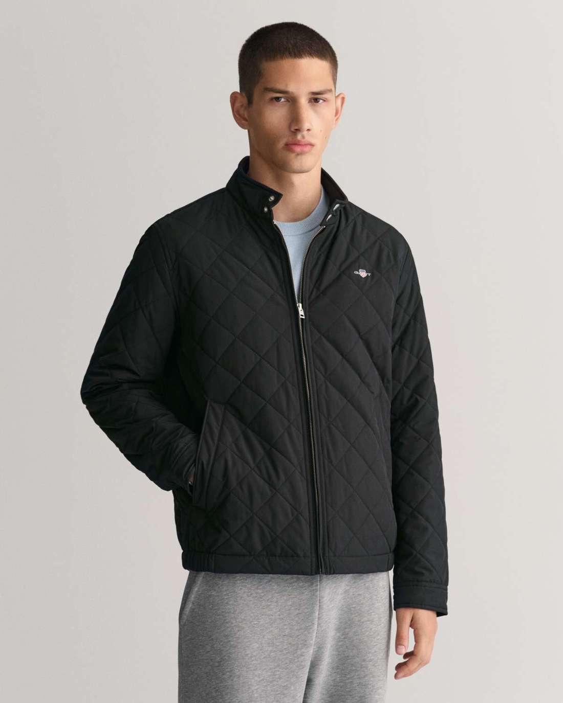 Стеганая куртка с ромбовидной стежкой QUILTED WINDCHEATER