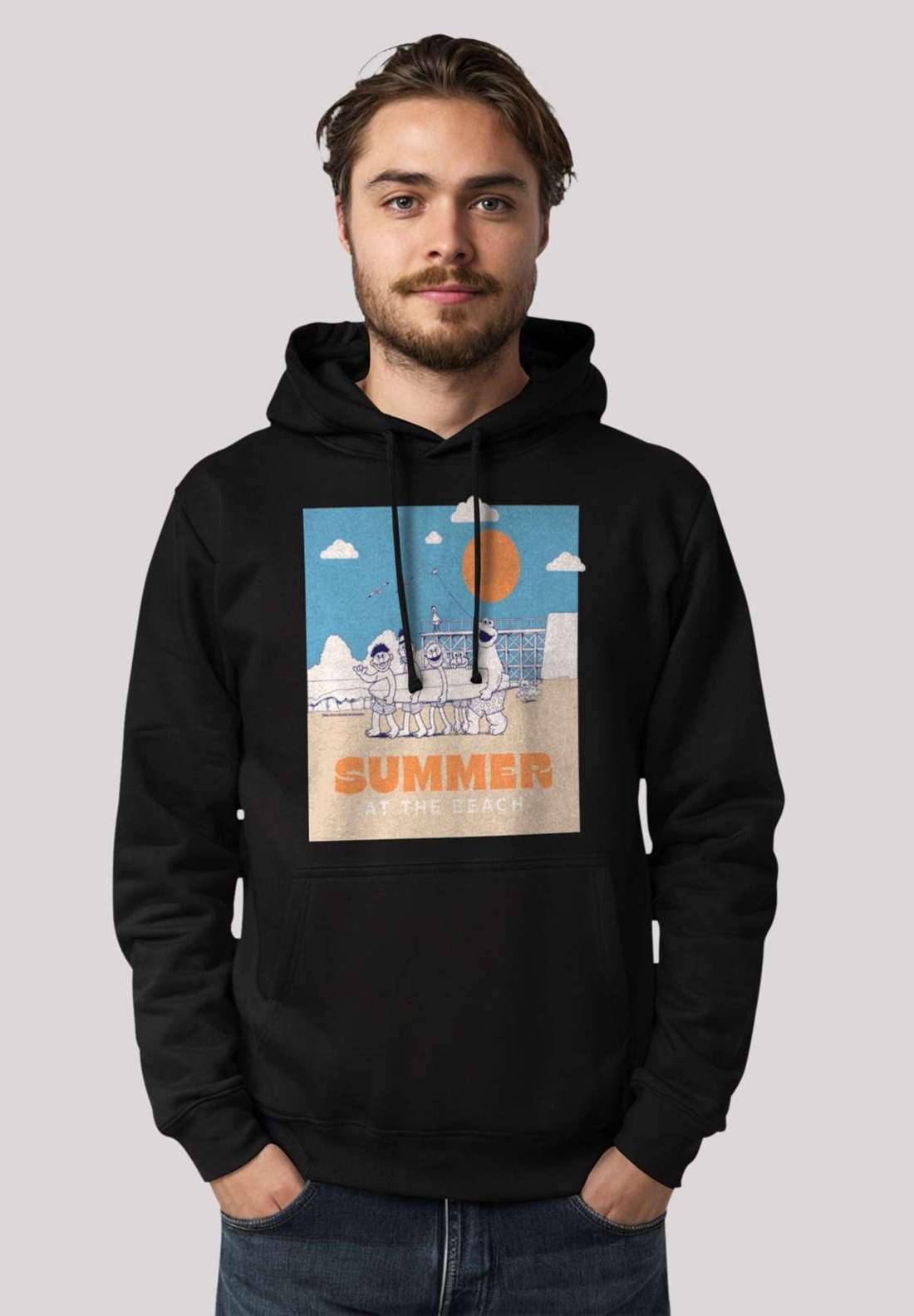 Толстовка с капюшоном Sesamstraße Summer at the Beach