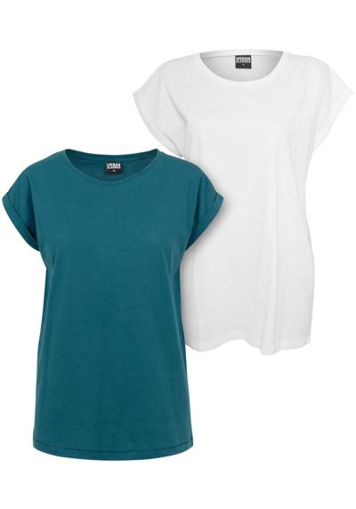 teal + white