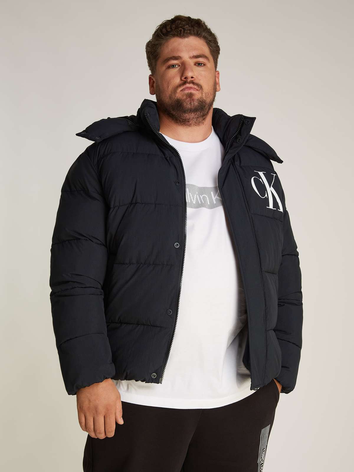Уличная куртка с капюшоном больших размеров с... Plus Essentials Non Down Jacket