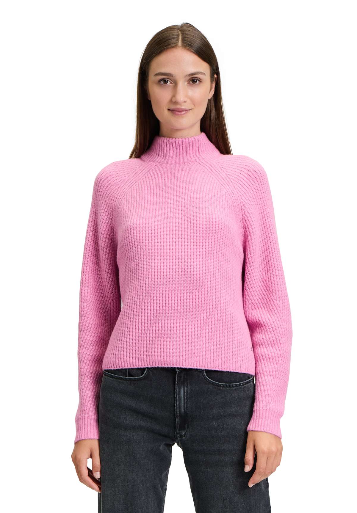 Вязаный свитер Betty & Co Grobstrick-Pullover mit hohem Kragen