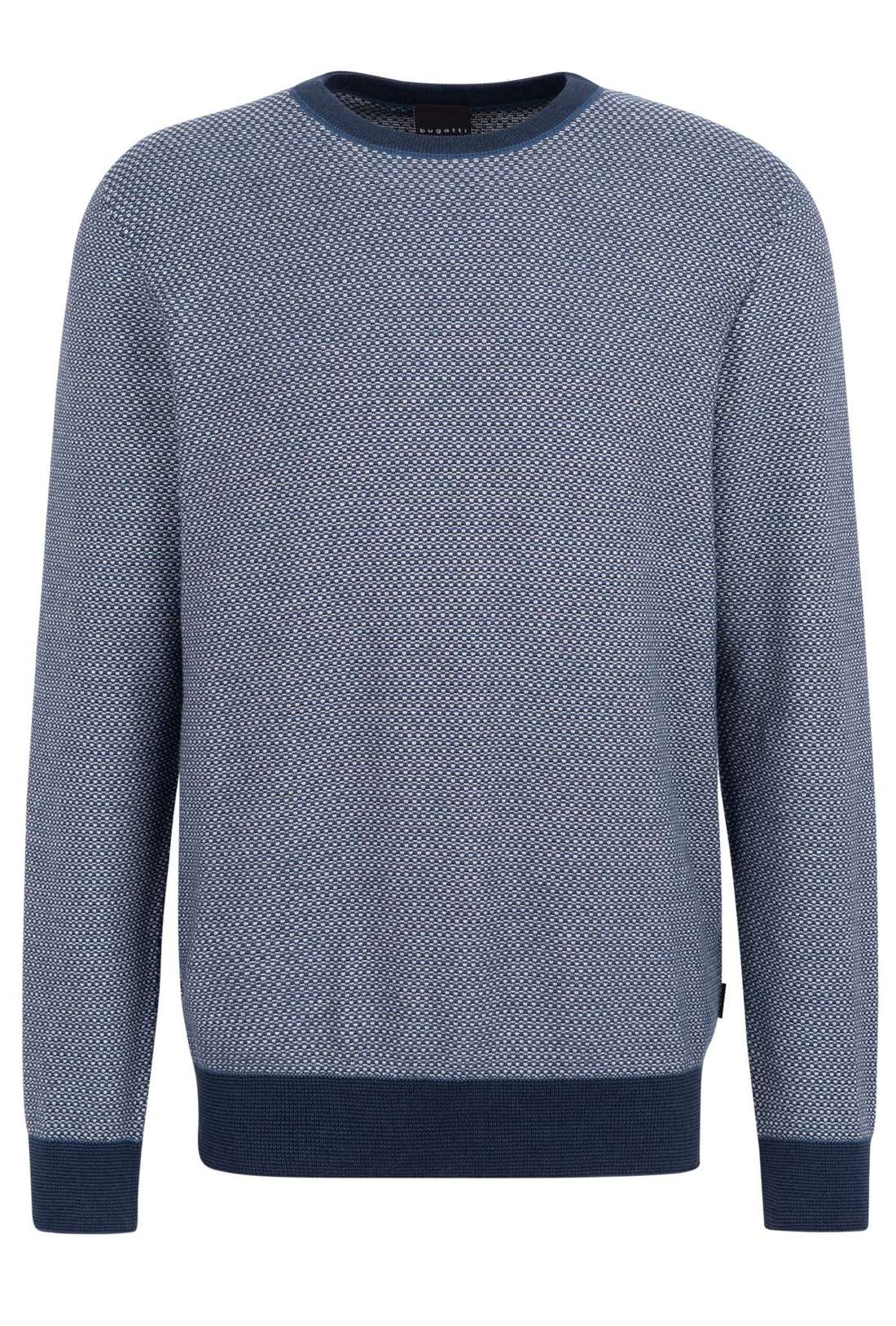 Свитер с круглым вырезом и структурированным узором