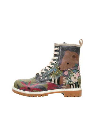 ботинки на шнуровке»Damen Boots Bear and Flowers Vegan Damen Boots / female«