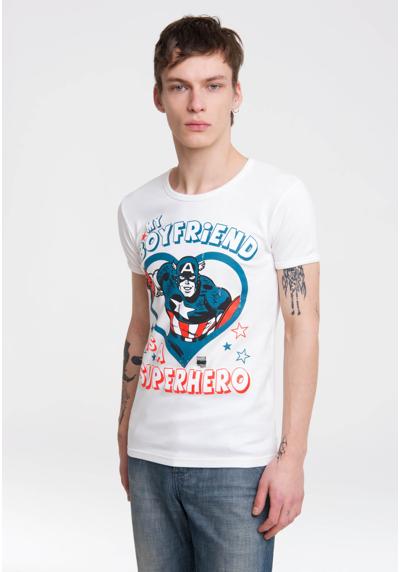 Футболка с принтом «Капитан Америка» спереди Marvel - Captain America - Boyfriend