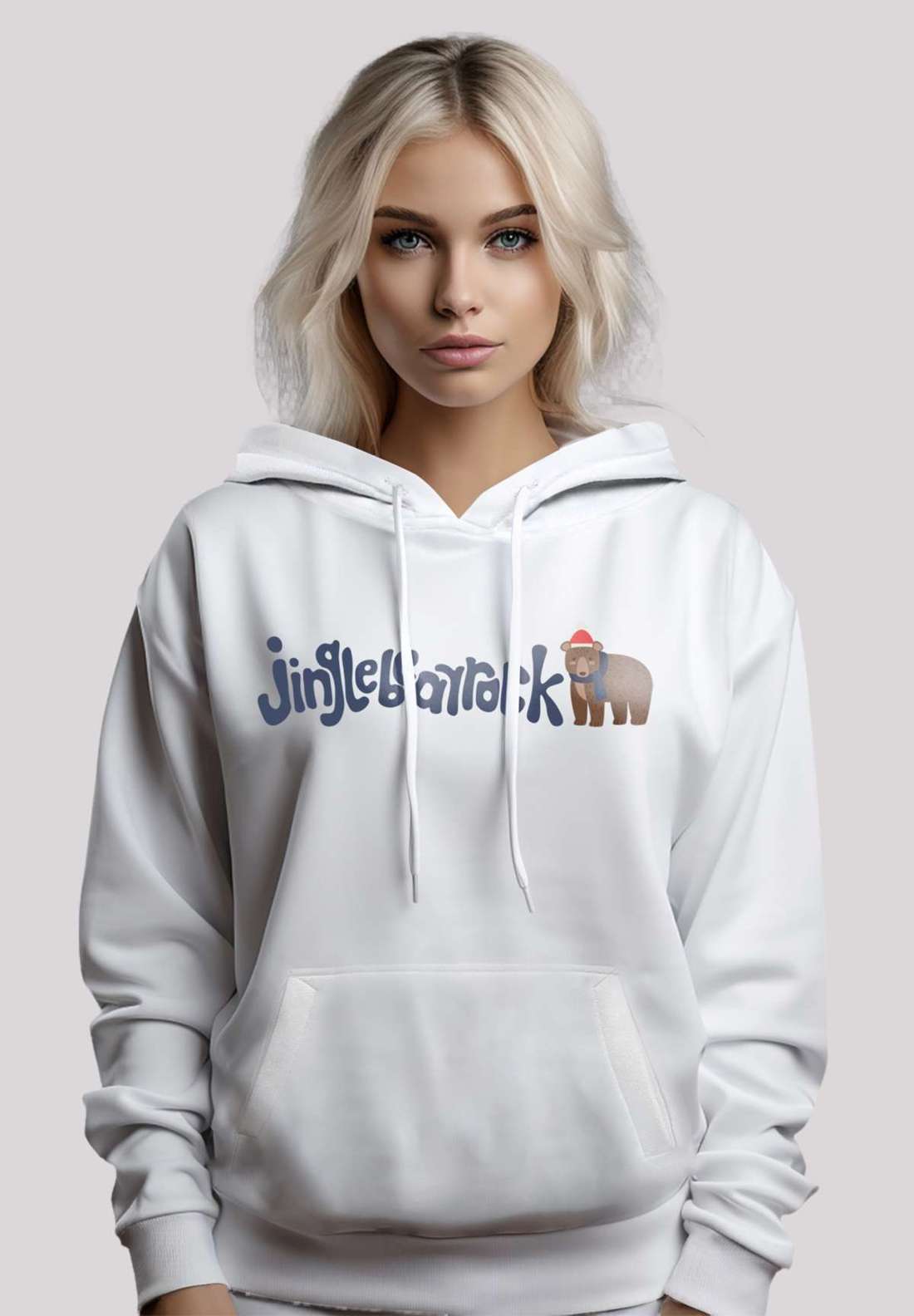 Толстовка с капюшоном Christmas Jingle Bear Rock