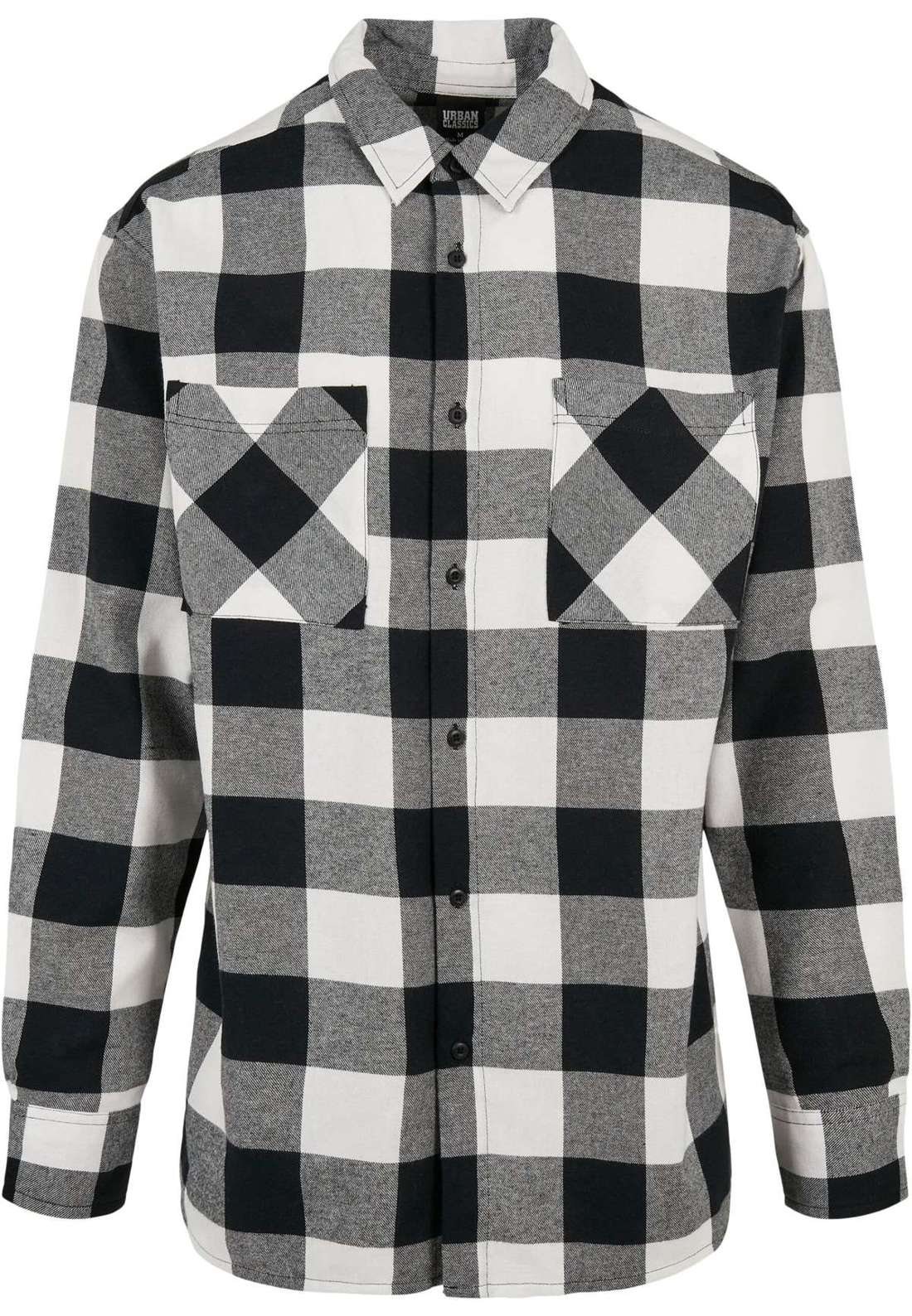 Рубашка с длинным рукавом Urban Classics Herren Long Oversized Checked Shirt