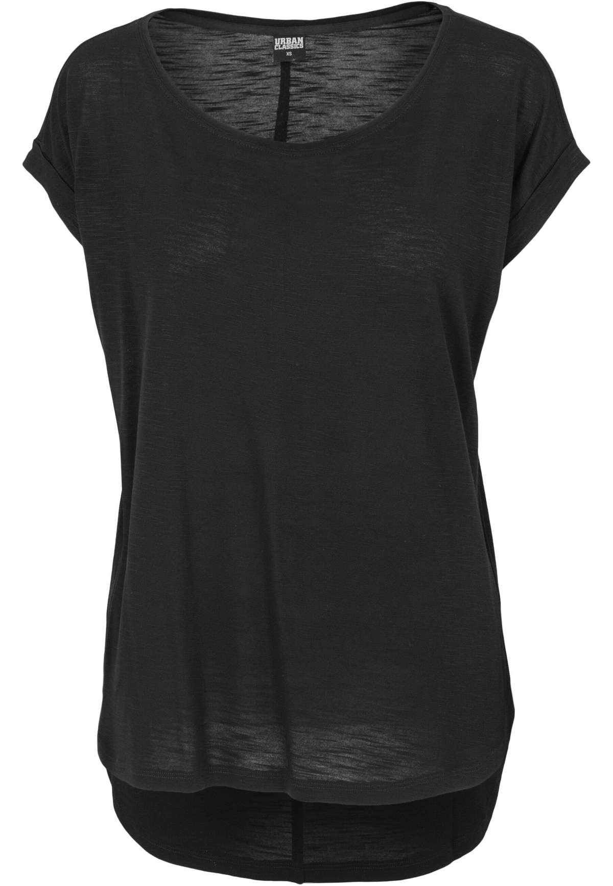 Рубашка с коротким рукавом Urban Classics Damen Ladies Long Back Shaped Slub Tee