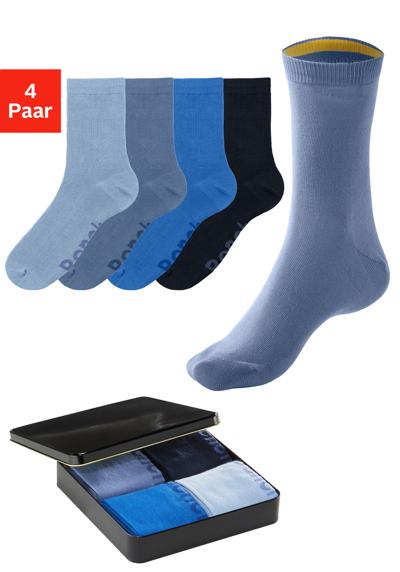 1x royal blau, 1x marine, 1x blau, 1x jeans