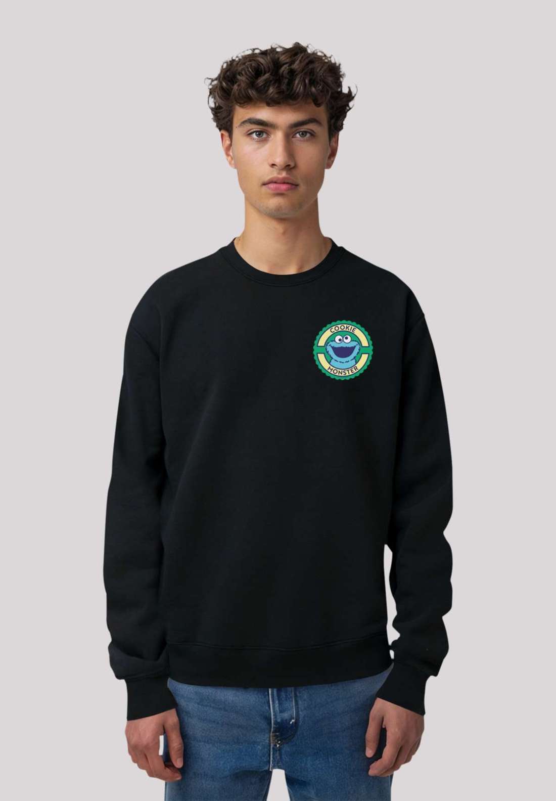 толстовка Sesamstraße Cookie Monster Sticker