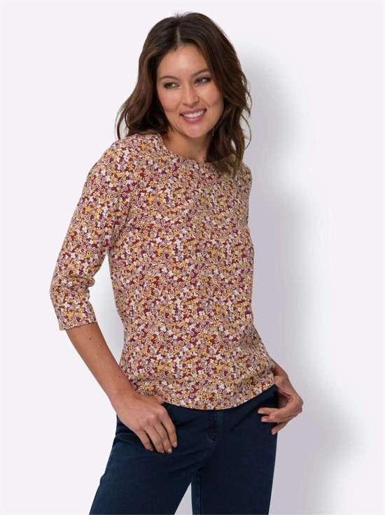 темно-красный-охра-с рисунком