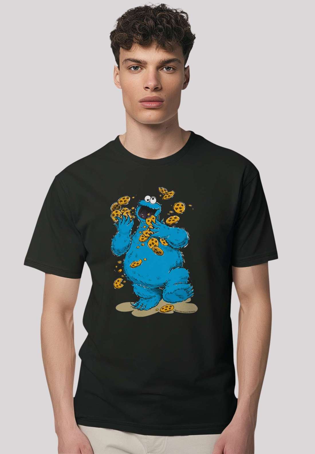 футболка Sesamstraße Cookie Monster Cookies Everywere