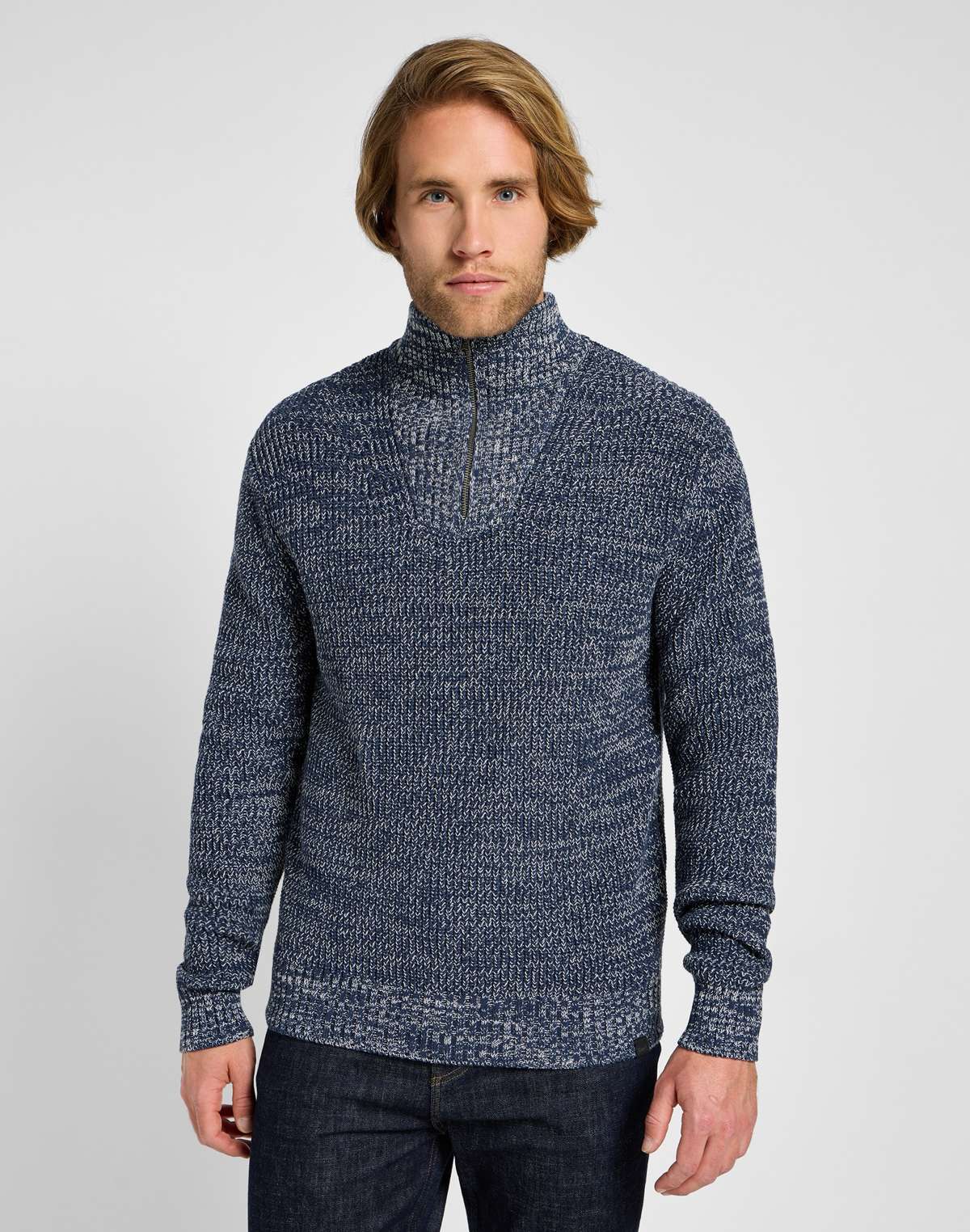 Тройер на молнии. HALF ZIP KNIT