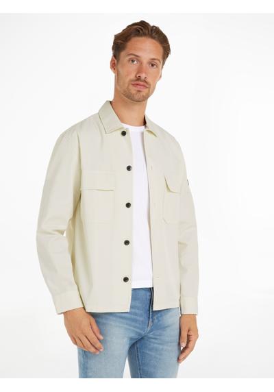 Рубашка с длинными рукавами и накладными нагрудными карманами COTTON NYLON OVERSHIRT