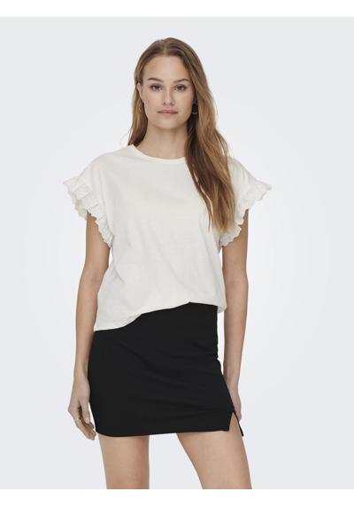 рубашка с круглым вырезом ONLIRIS S/S EMB TOP JRS NOOS