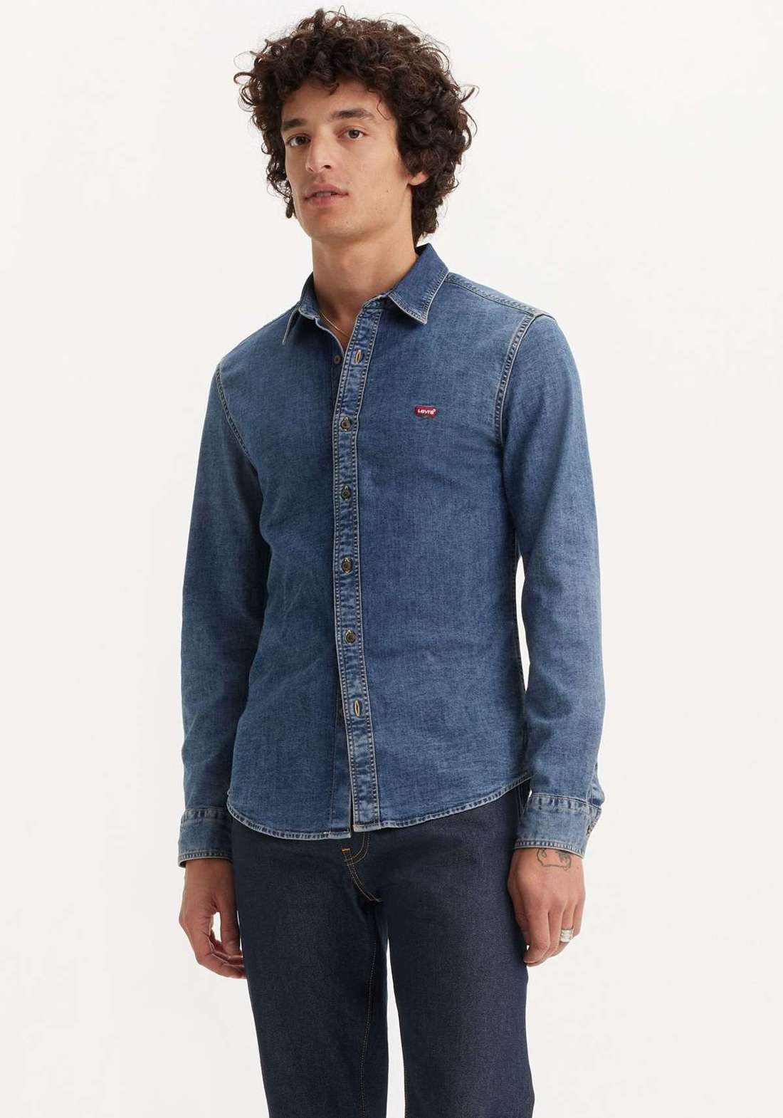 Джинсовая рубашка LS BATTERY HM SHIRT SLIM