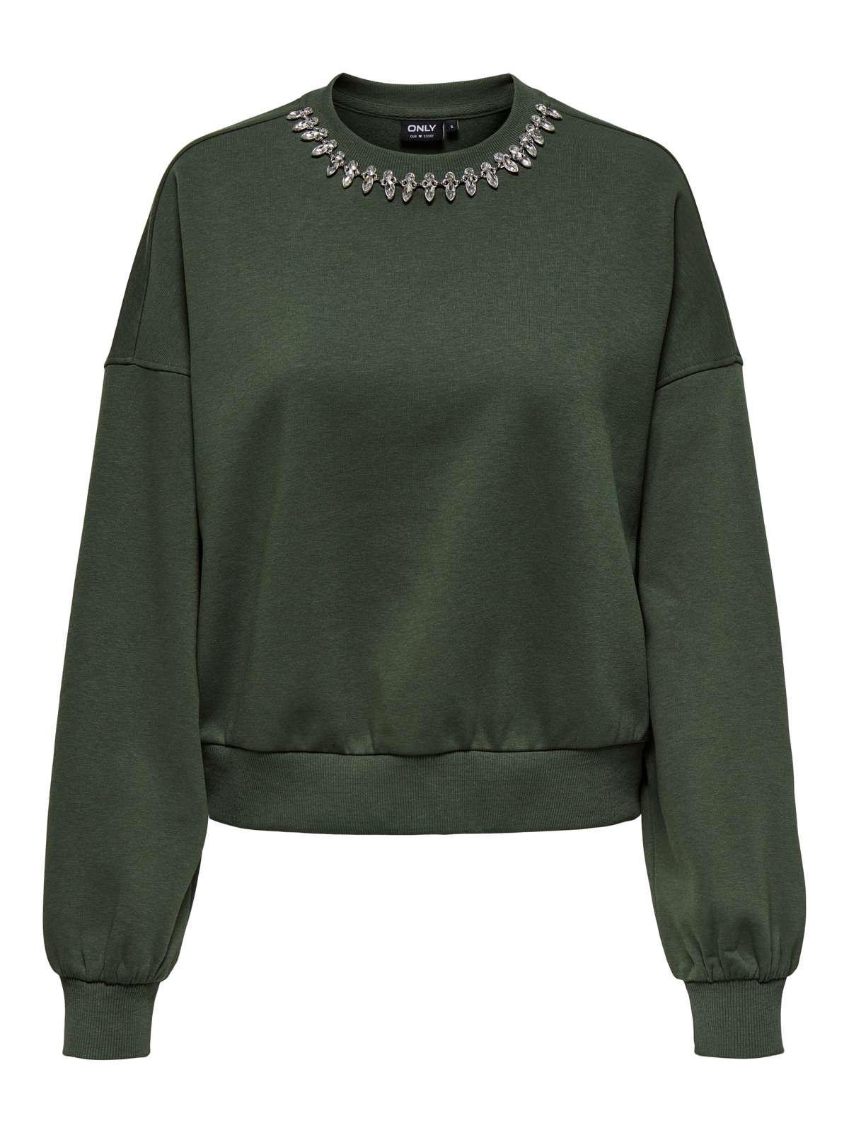 толстовка ONLKIARA L/S O-NECK EMBELLISHMENT SWT