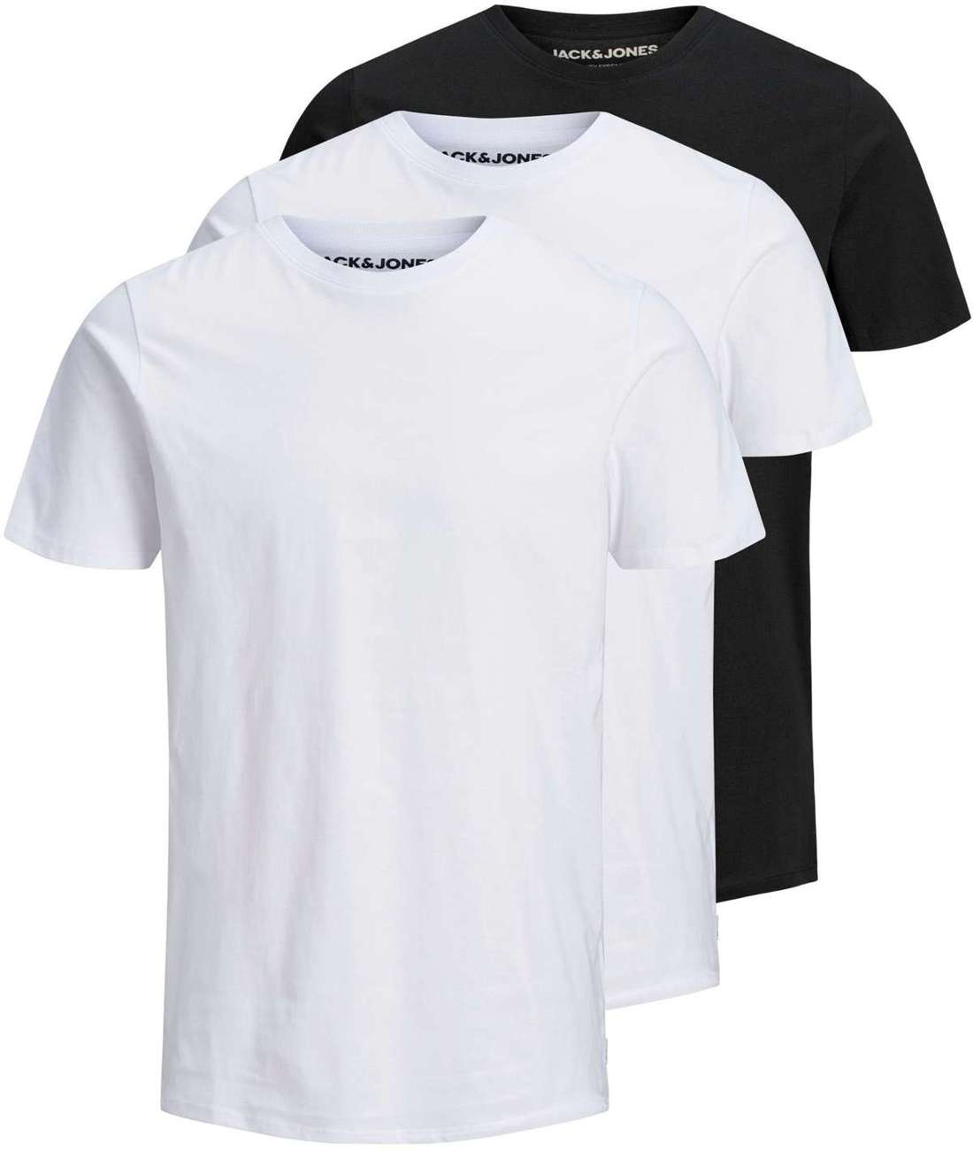 рубашка с круглым вырезом JJEORGANIC BASIC TEE SS O-NE 3PK MP NOOS