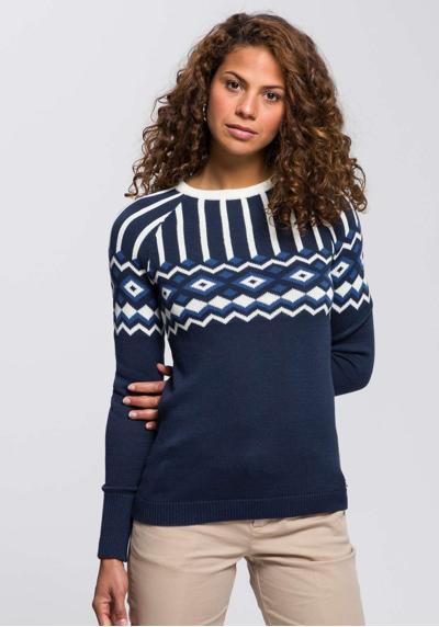 Жаккардовый свитер с норвежским узором в разных цветовых вариациях