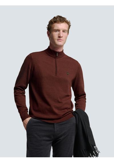 Свитер с круглым вырезом No Excess Pullover mit halbem Reißverschluss