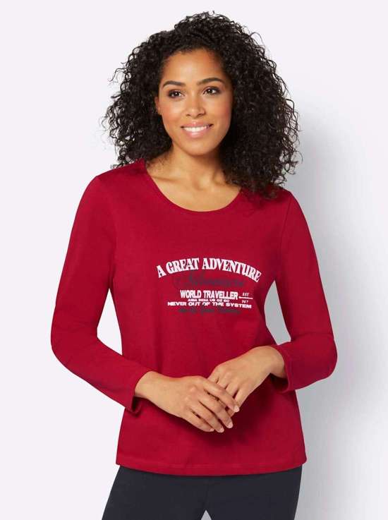 красный-экрю-с рисунком