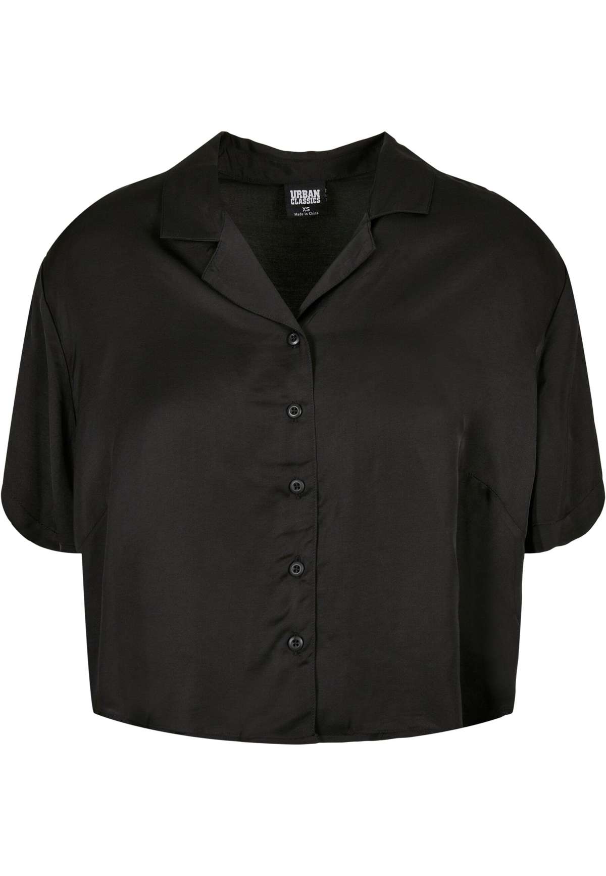 Рубашка в клетку »Urban Classics Damen Ladies Viscose Satin Resort Shirt«