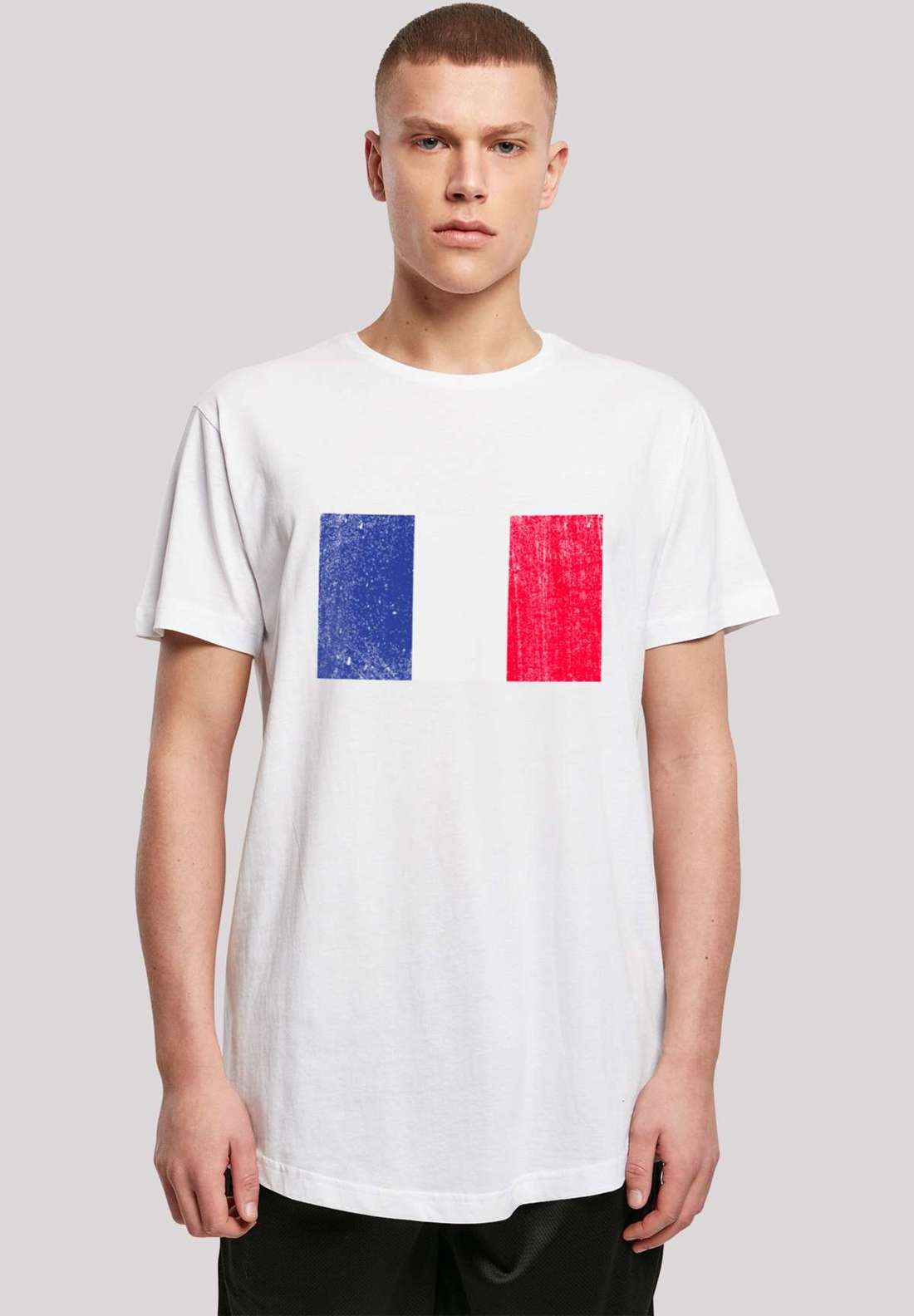 футболка France Frankreich Flagge distressed