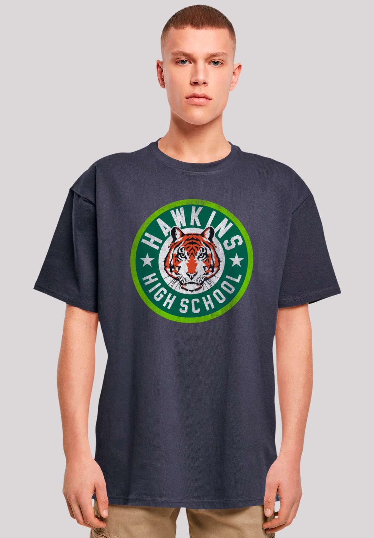 футболка»Stranger Things Hawkins Tiger Circle«