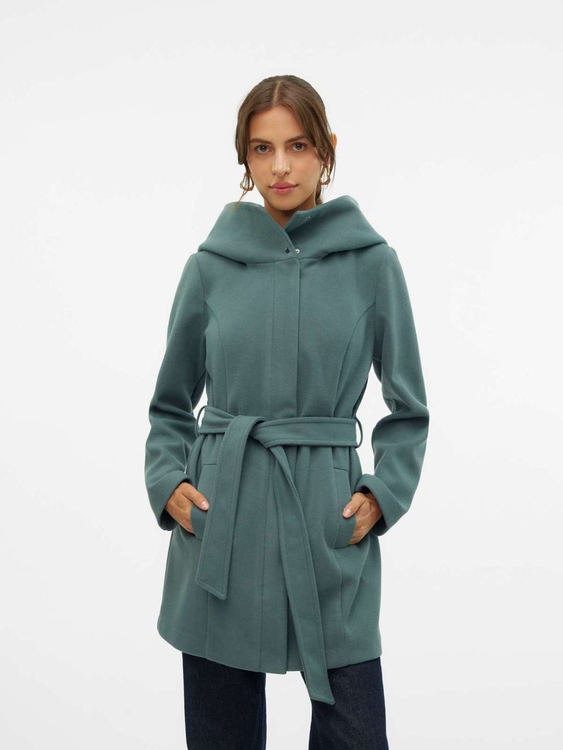 Длинная куртка с капюшоном VMPOPLIVA JACKET GA BOO
