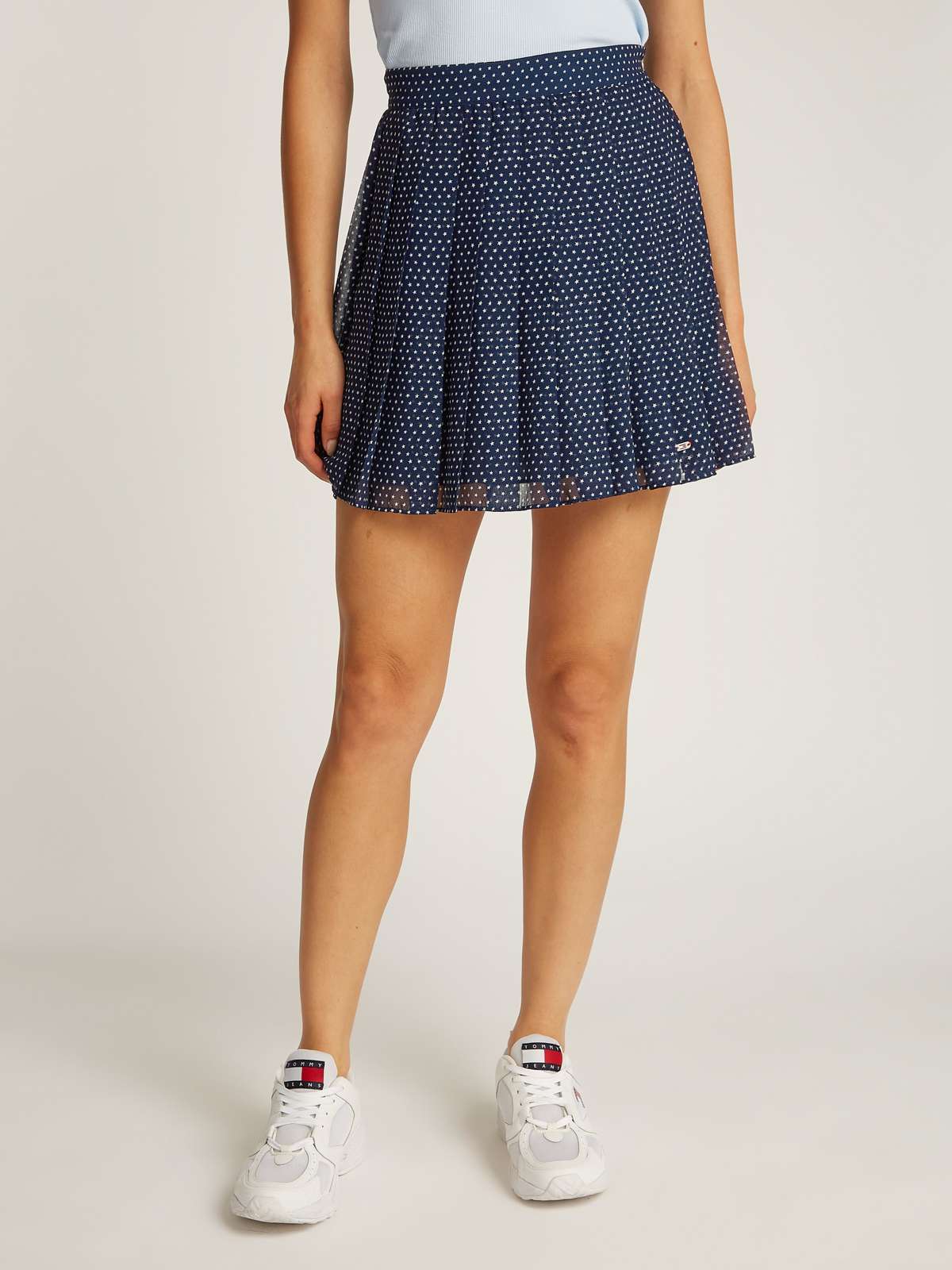 Плиссированная юбка с узором по всей поверхности TJW MINI STAR AOP PLEATED SKIRT