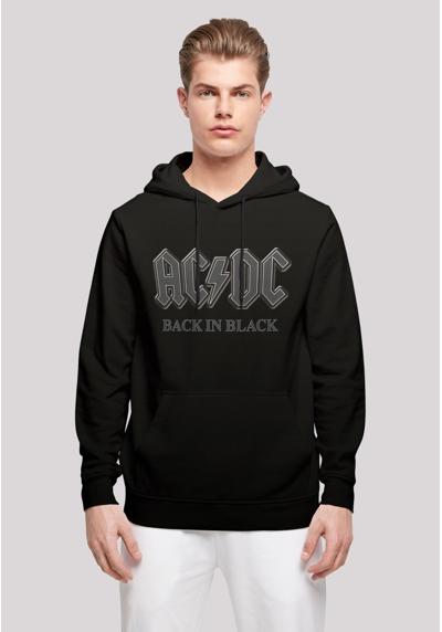Толстовка с капюшоном ACDC Back in Black Rock Music Band