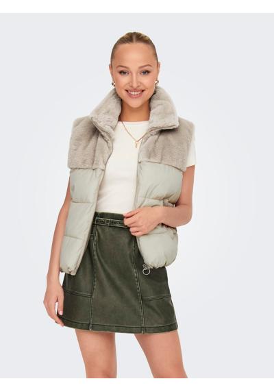 Стеганый жилет с плюшевым мишкой »ONLWANJA FUR PUFFER MIX WAISTCOAT CC OTW«